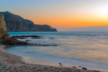Fototapeta na wymiar Isleta del moro al amanecer