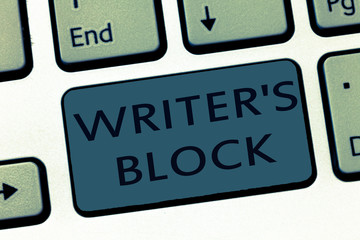 Word writing text Writer s is Block. Business concept for Condition of being unable to think of what to write.