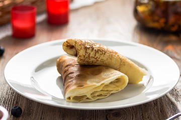 pancake on a plate