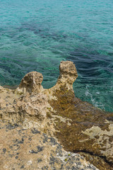 Paradise, turquoise Mediterranean sea waters on the beaches of the island of Mallorca, Balearic Islands, Spain