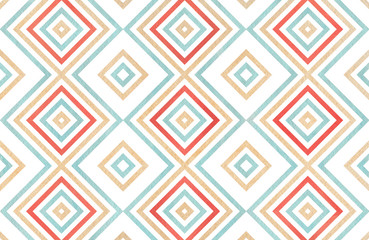 Watercolor geometrical pattern.