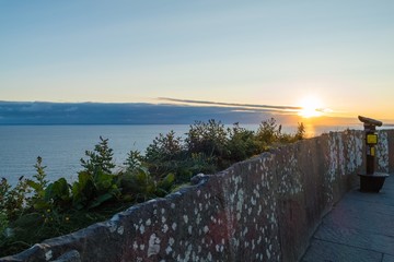 Sunset Binoculars at Cliffs of Moher Sonnenuntergang Fernglas