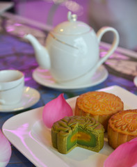 Tasty moon cake for Mid-Autumn festival