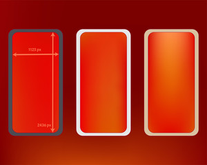 Mesh, red colored phone backgrounds kit.
