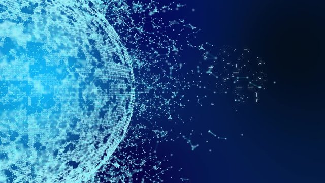 World PC Network AI 4k video animation