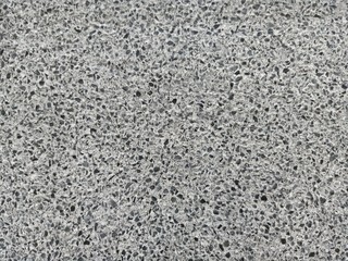 Grit stone background grey gravel (Pebble) floor texture, top view.