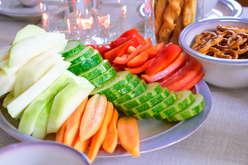 Gemüseteller - der gesunde Snack