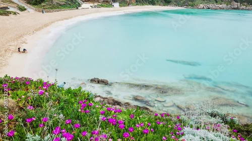 Timelapse Della Spiaggia Di Santa Teresa Di Gallura Rena
