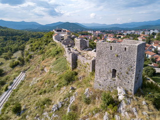 Fototapeta na wymiar The Fort Bedem tvrđava Bedem) in Nikšić, Montenegro, is one of the largest Ottoman fortifications in this area which is positioned non former roman citadel