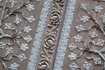 Detail on Entrance Door of Romer City Hall; Romerberg Square; Frankfurt