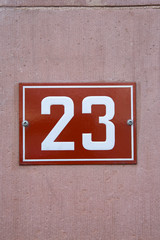 Red Number Twenty-Three