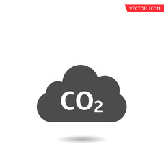 CO2 cloud icon
