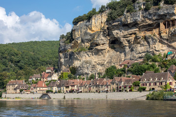 La Roque-Gageac scenic village on the Dordogne river, France