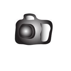 digital camera isolated on white background