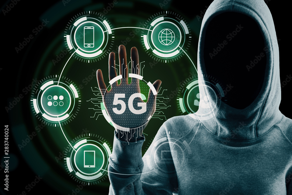 Poster internet speed and malware concept
