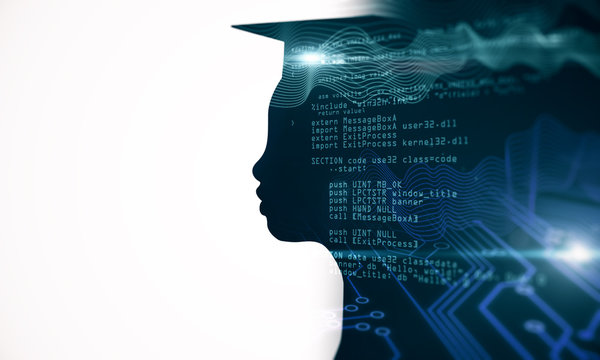 Programming education concept. 3d rendering