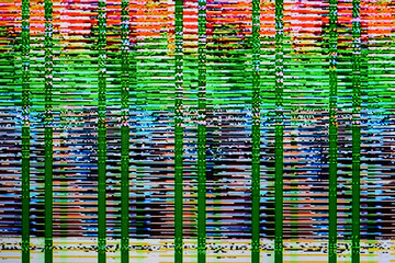 Color tv weak signal - photo taken from color tv screen  (3:2 aspect ratio)
