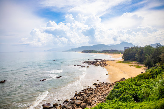 Beautiful view of Shimei Bay Beach, Hainan, China