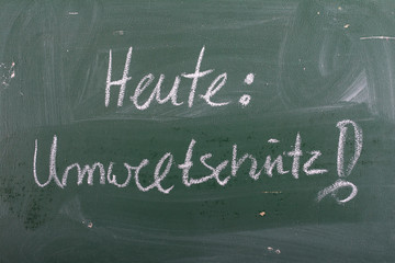 Heute Umweltschutz