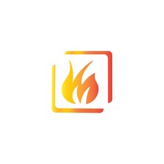 fire logo vector