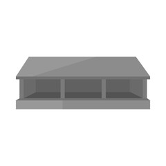 Vector illustration of coop and bird symbol. Set of coop and rural vector icon for stock.