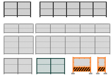 イラスト用金網フェンス素材2