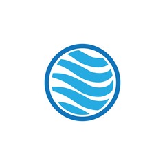 natural water logo vector