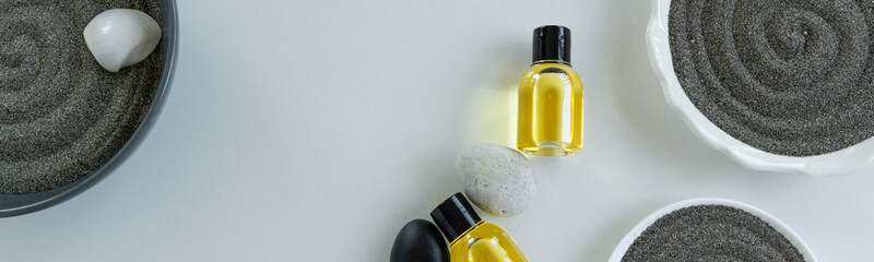 Natural skin care products,  relaxing massage time . Healthy remedy, wellness concepts