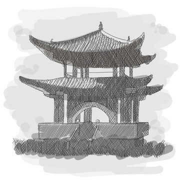 recommend clip art: Chinese national pagoda.