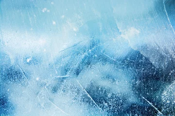 The texture of the ice. The frozen water.Winter background  © Ольга Васильева
