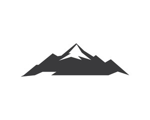Fototapeta na wymiar High Mountain icon Logo vector illustration design