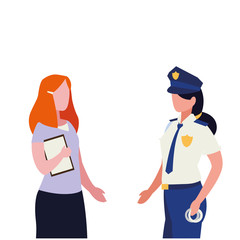 couple of professional workers characters