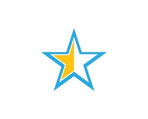 Star Logo Template vector icon illustration