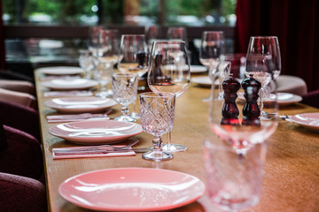 table set for dinner