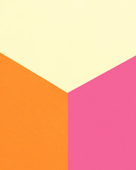 Top view colorful geometric shapes