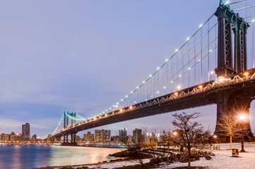 Obraz premium Manhattan Bridge in New York, United States.
