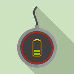 Energy wireless charger icon. Flat illustration of energy wireless charger vector icon for web design