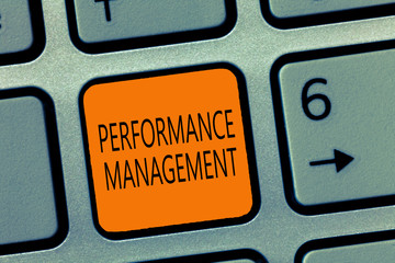 Writing note showing Performance Management. Business photo showcasing Improve Employee...