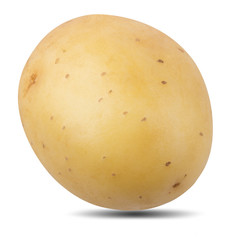Potato isolated on white background with clipping path