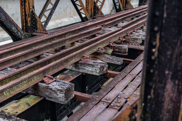 old Victoria railway bridge in Kuala Kangsar in Malaysia