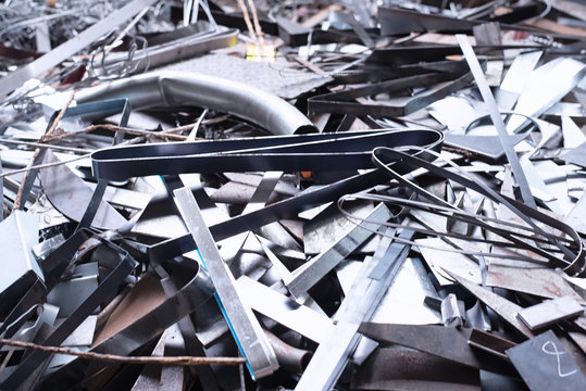 The steek rubbish background,prepare for recycle