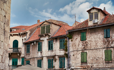 Streets of Split city. Croatia