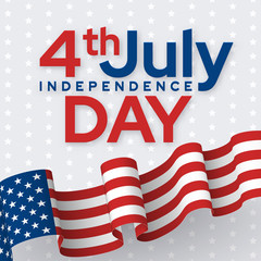 Independence day social media banner isolated template.