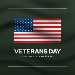Veterans memorial day social media banner template