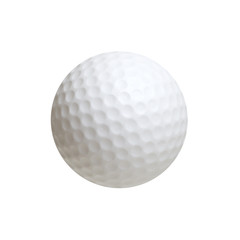Golf ball isolated on white
