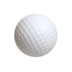 Golf ball isolated on white