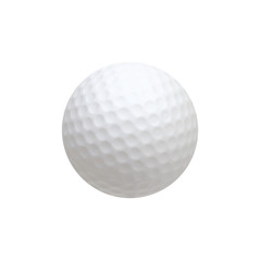 Golf ball isolated on white