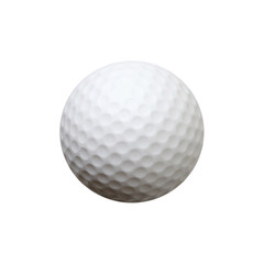 Golf ball isolated on white