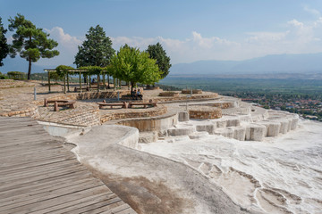 Pamukkale, a natural site in Denizli in southwest Turkey