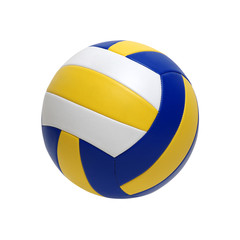 Volleyball ball on white